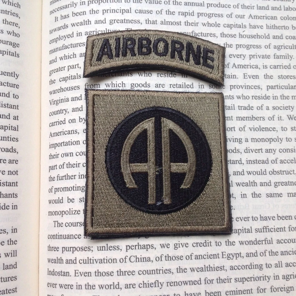82nd Airborne Infantry Division MILITARY BADGE EMBROIDERED HOOK PATCH #1 - Image 2 of 4
