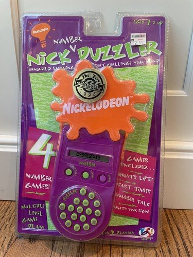 Vintage Nickelodeon 1995 Nick Puzzler Handheld Puzzle Game Toy New Sealed - Picture 3 of 5