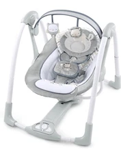 Like N E W Ingenuity PowerAdapt Portable Compact Swing with AC Adapter - Braden