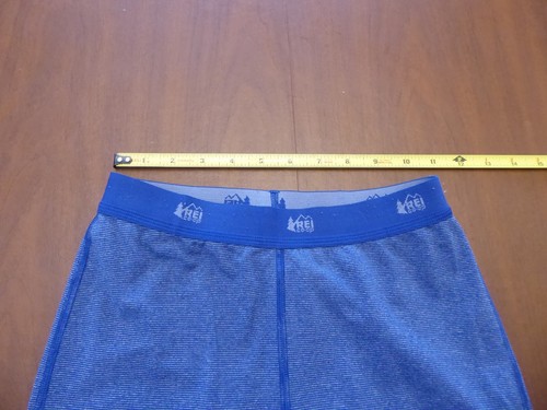 REI Kids Pants Medium 10 /12 Blue Fleece Base Layer Pajama Leggings Excellent - Picture 3 of 9
