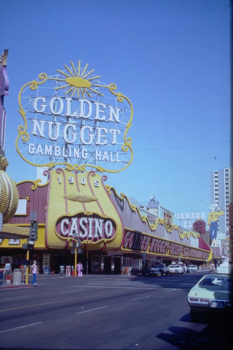 Vintage Las Vegas Golden Nugget Gambling Hall & Casino 1974 Strip
