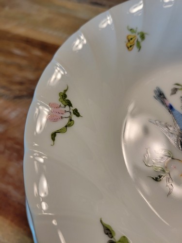 12 Pc Vntg Woodland Melody Porcelain Dish Sets of 4 Birds Briard Georges Nature - Picture 15 of 15