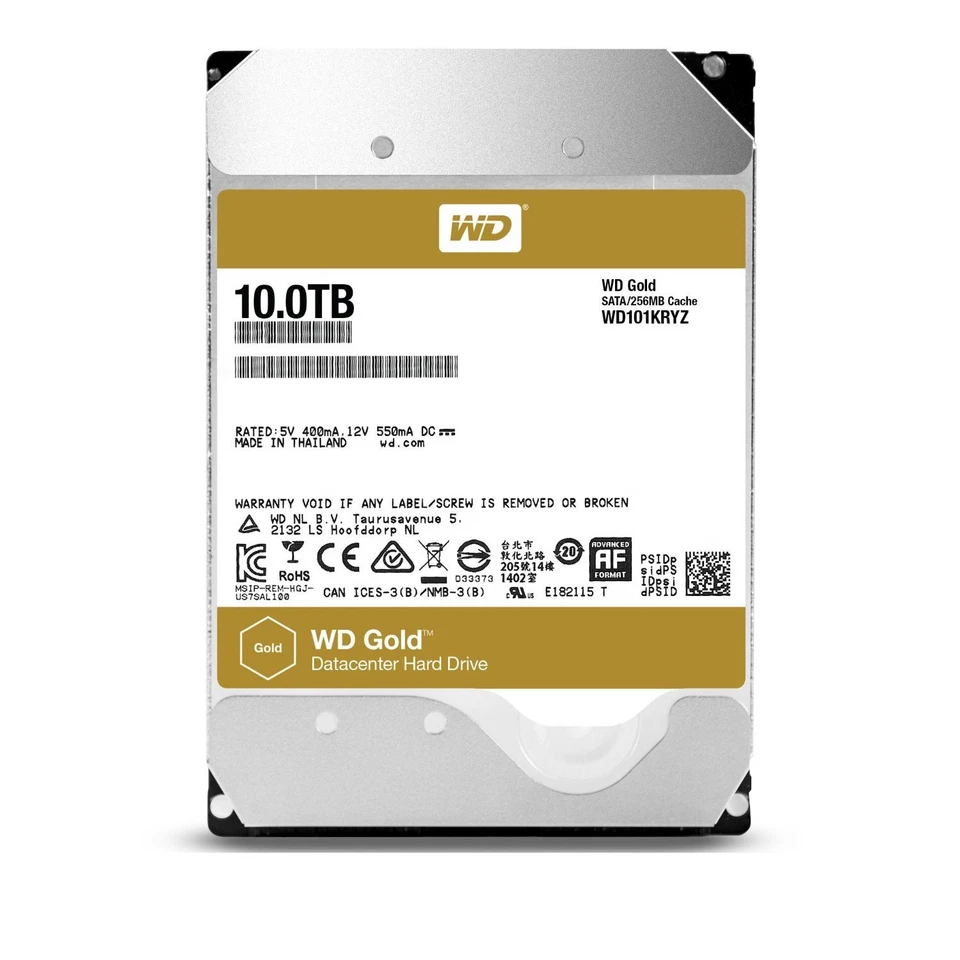 WD Gold 10TB Enterprise Class Hard Disk Drive - 7200 RPM - WD101KRYZ - Image 2 of 2