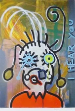 PAUL KOSTABI " Mr.What " 2013 HAND SIGNED numbered  US ARTIST URBAN