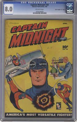 CAPTAIN MIDNIGHT 39 - CGC 8.0 Fawcett Publications