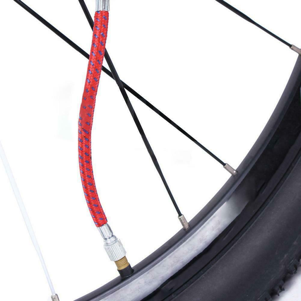 Bike Tyre Air Pump Inflator Replacement Extension Hose For Schrader