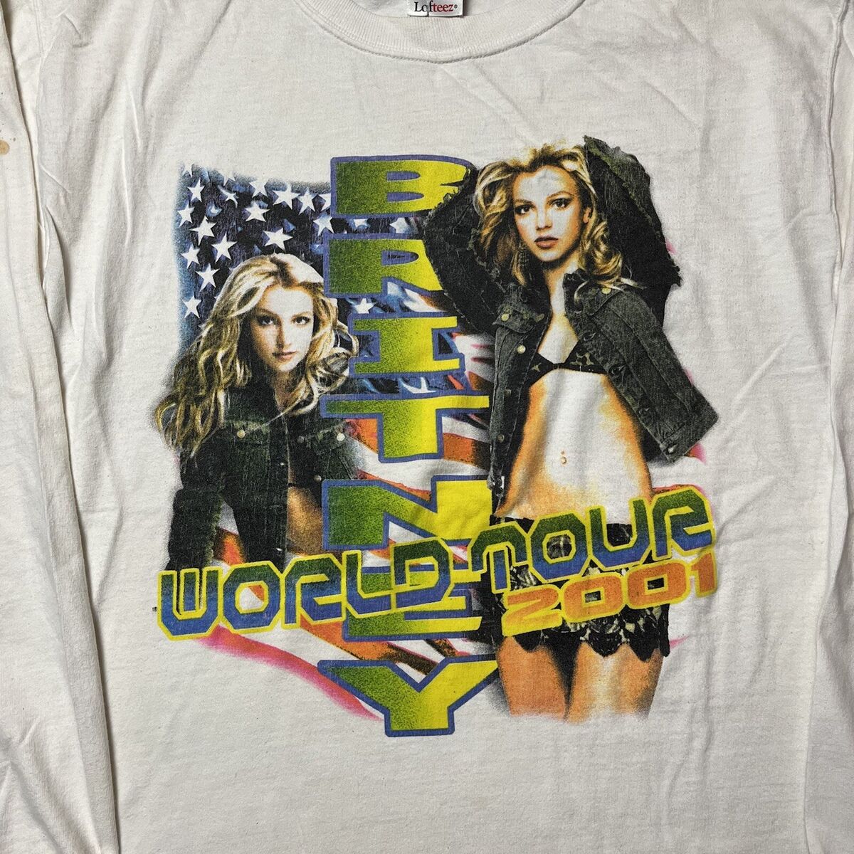 Vintage Britney Spears World Tour 2001 Rap Tee Shirt O-Town Vintage Britney Spears World Tour 2001 Rap Tee Shirt O-Town