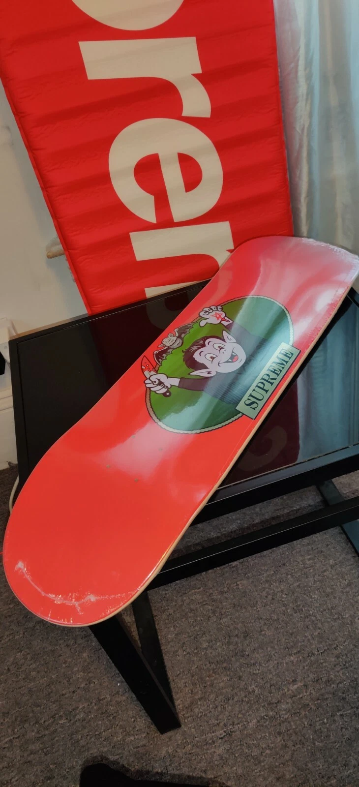 Vampire Boy Skateboard Supreme Red, Taille 8 1/4 Tout neuf 