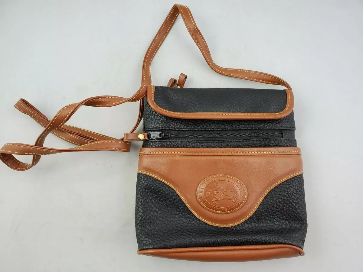 Black and brown leather deals purse