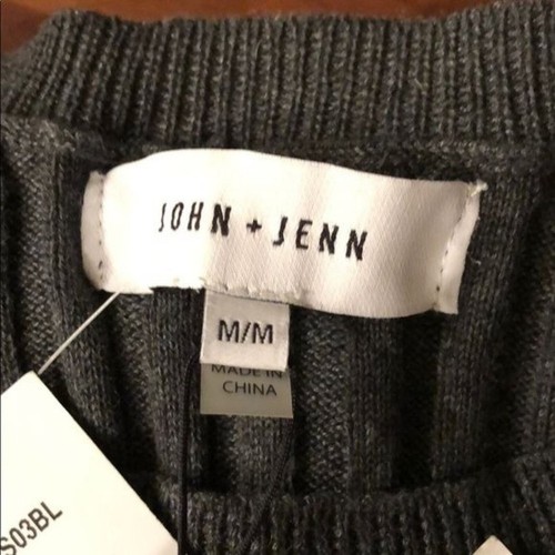 John + Jenn Ella Ribbed Sweater dark GREY M - Picture 8 of 8