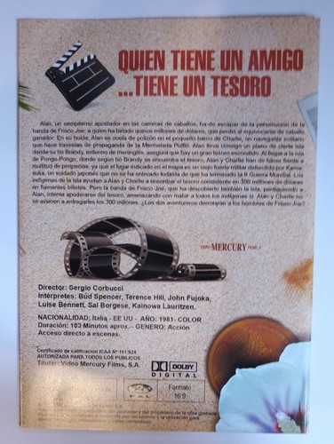 (837) DVD "Quién tiene un amigo tiene un tesoro", de Bud Spencer y Terence Hill - Imagen 3 de 3