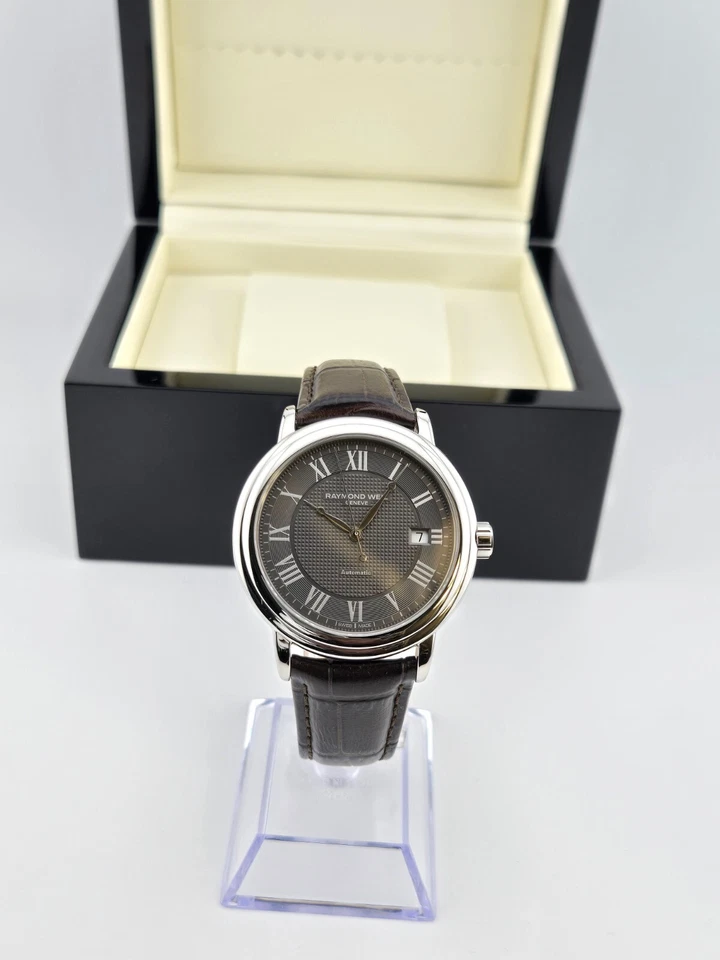 Raymond Weil Men’s Maestro Brown Leather Strap Watch 2837-STC-00609 ($1295 MSRP) - Image 2 of 4