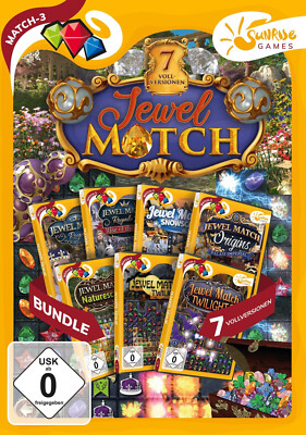Jewel Match 7er Box Sunrise Games PC Spiel Match 3 NEU & OVP
