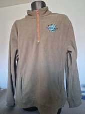 fishing fleece with Indigo reef branding embroidered