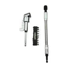 Rolson "¼" Drive Flexible Shaft Offset Screwdriver 10x25mm Bits 30312