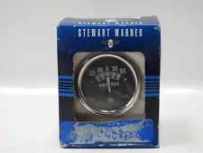 Stewart Warner 82202 60-0-60 Ammeter Amp Gauge Stainless / Black 2-1/32" NEW 