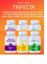 2 SETS 6 bottles ACTIVZ - Trifecta GNM-X/Optimend/LINQ /NRF2  EXP 2026-27