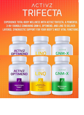 #ad 2 SETS 6 bottles ACTIVZ Trifecta GNM X Optimend LINQ NRF2 EXP 2026 27 $99.95