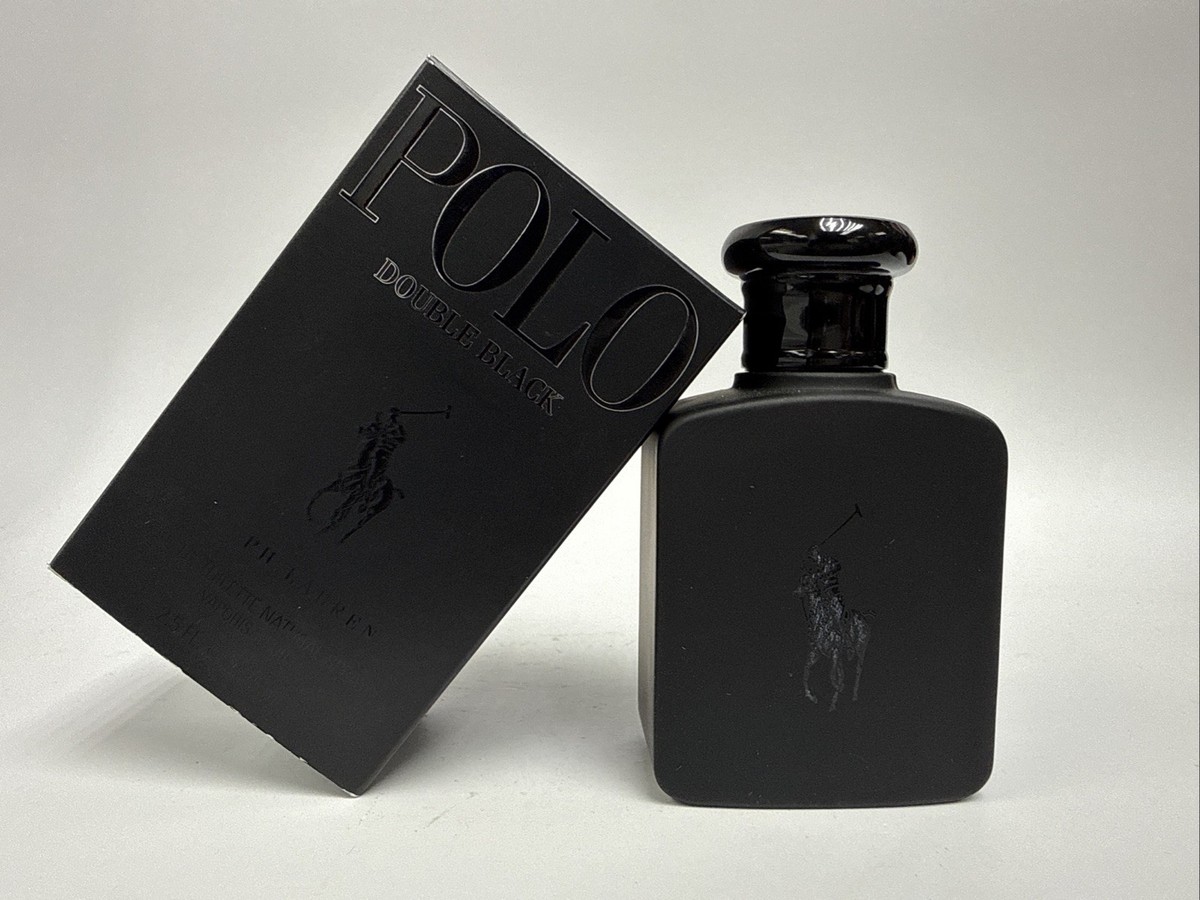 【大きい75ｍｌ】ラルフローレン　ポロ　ダブルブラック　オードトワレ Polo Double Black by Ralph Lauren 2.5 oz - 75ml EDT Spray As Seen