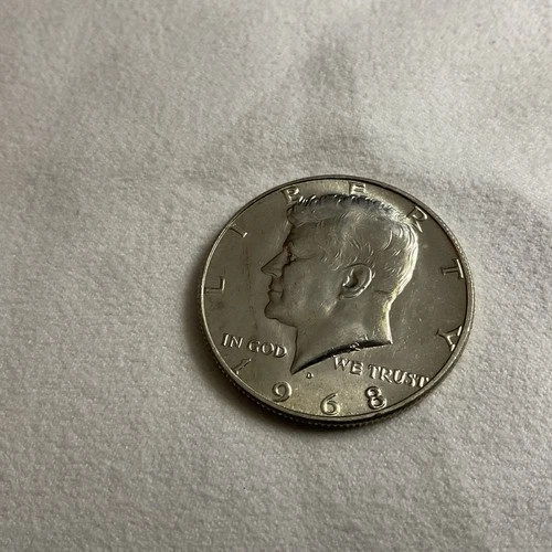 1968 D Kennedy 40% Silver Half Dollar Uncirculated US Mint