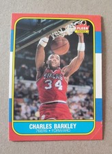 NICE Set-Break 1986-87 Fleer Basketball #7 Charles Barkley ROOKIE CARD - 76ers !. rookie card picture