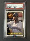 1990 BASEBALL CARDS MAGAZINE REPLI-CARDS 37 KEN GRIFFEY JR. HAND CUT PSA 9
