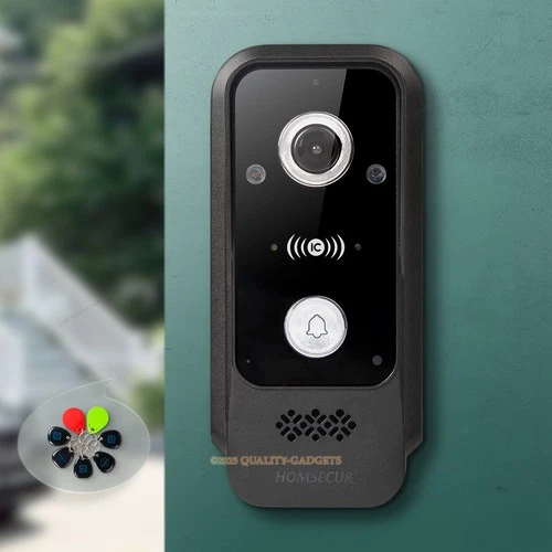 HOMSECUR HD XC007H  Doorbell Camera Card Access For WIFI Video Doorbell Intercom