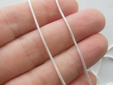 BULK 10 Snake necklace chains 42cm 16 4/8 " silver plated