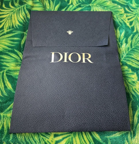 Authentique luxe Sac enveloppe shopping réutilisable Dior 12x4x17