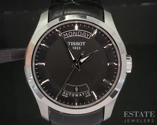 Tissot Couturier Powermatic 80 Stainless Automatic Black Mens Watch p15032