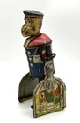 Marx 1930's Popeye Tin Litho Windup Toy Carrying Parrots Cage
