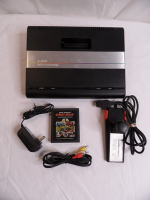 Atari 7800 Console Pro-System Composite AV and Power Mod w/ Controller  Tested