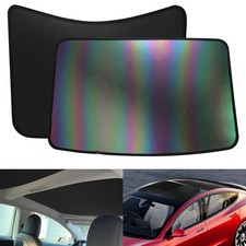 2024 Upgrade Sunshade Roof for Tesla Model 3 2024, Colorful Ice Crystal Gla...
