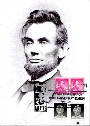 Dr Jim Stamps Maximum Card Lincoln 4C Pair 2V Set Fdc