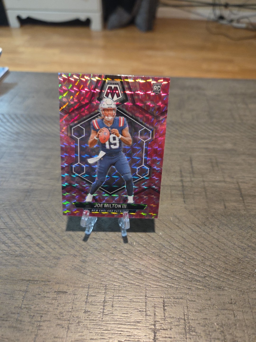 2024 Panini Mosaic Rookies Joe Milton III #397 Pink Camo Mosaic Prizm (RC)