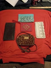 Five vintage clutch bags