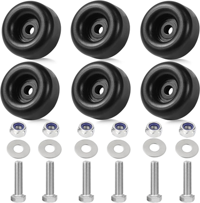 #ad 6 Pack Extreme Heavy Duty Rubber Foot Pads 2.5 Inches Vibration Dampeners Univ $22.65