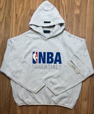 Fear of God Essentials NBA Hoodie Light Heather Grey Small