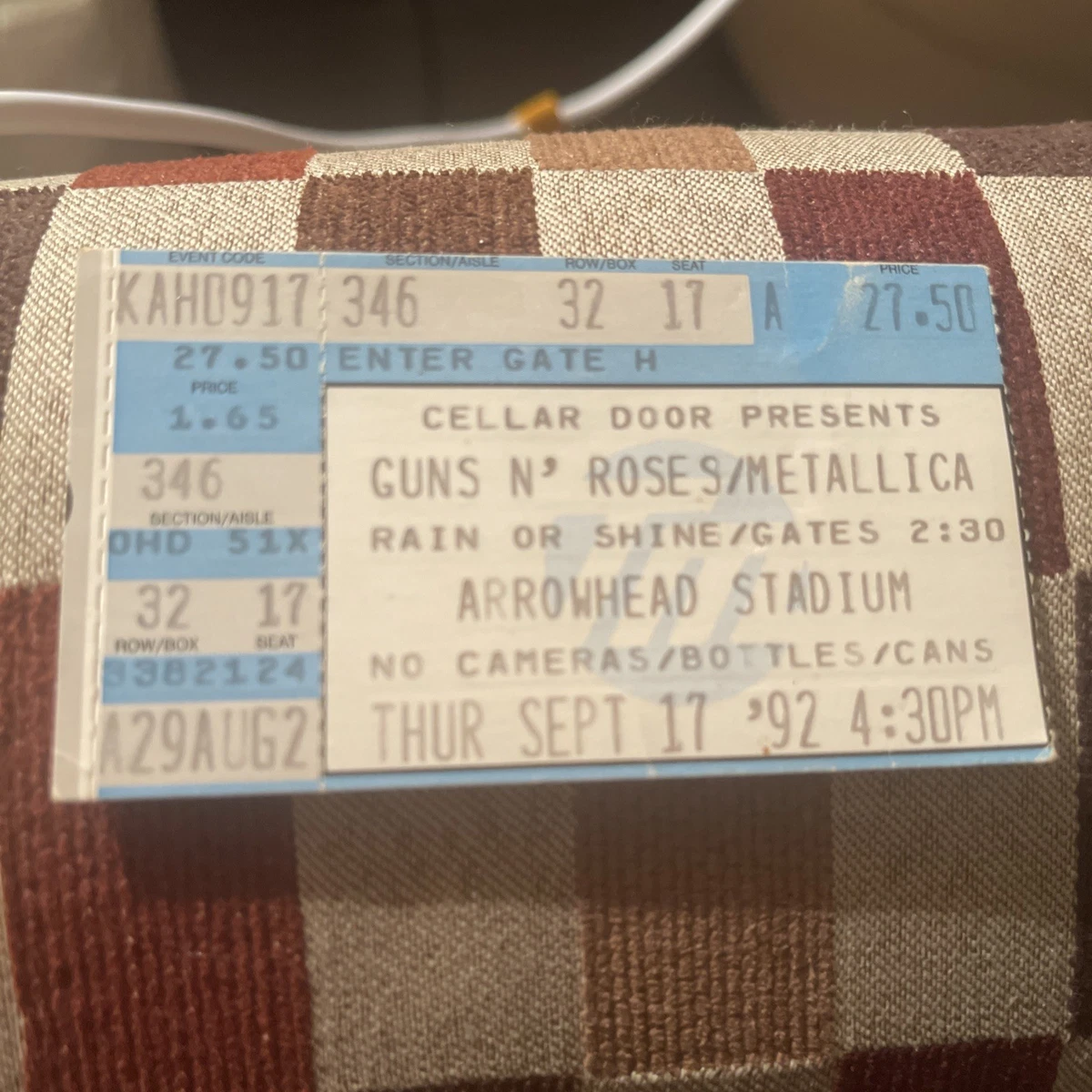 Guns N Roses Ticket Stub for sale | eBay