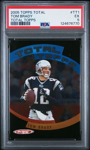 2005 Topps Total Tom Brady Total Topps #TT1 PSA 5
