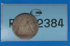 1876 25C SEATED LIBERTY SILVER QUARTER DOLLAR Early US Type RAW-2384