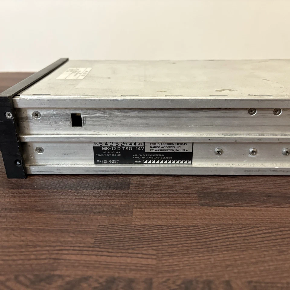 NARCO MK 12D 14 Volt With Glideslope - Not Tested - Image 4 of 4