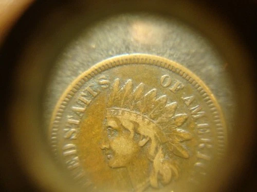 1871 F VF Nice Readable Liberty Devices Indian Head Cent Bold Date BSX