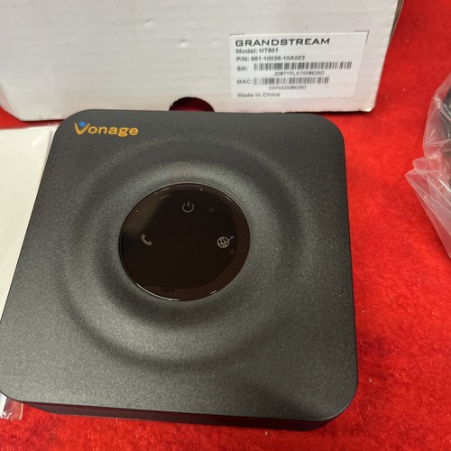 VONAGE GRANDSTREAM HT801 ANALOG ADAPTER VoiP - NEW - Afbeelding 2 van 5