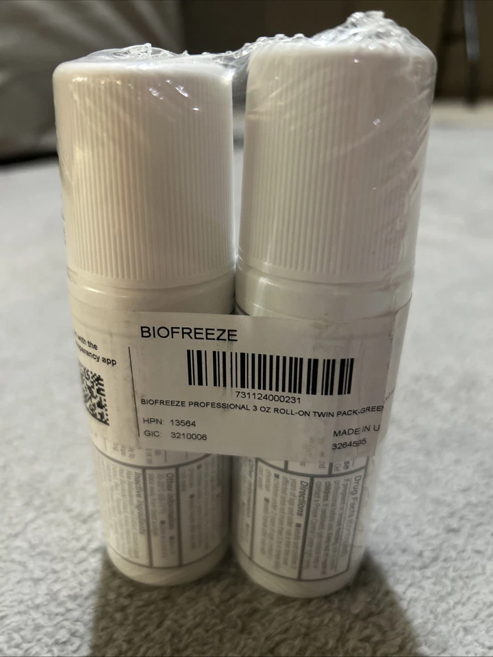 Biofreeze Professional Colorless Roll-On Menthol Relieving Gel 3oz -2 Pack - Image 2 of 3