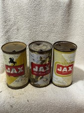 3 Jax flat top beer cans
