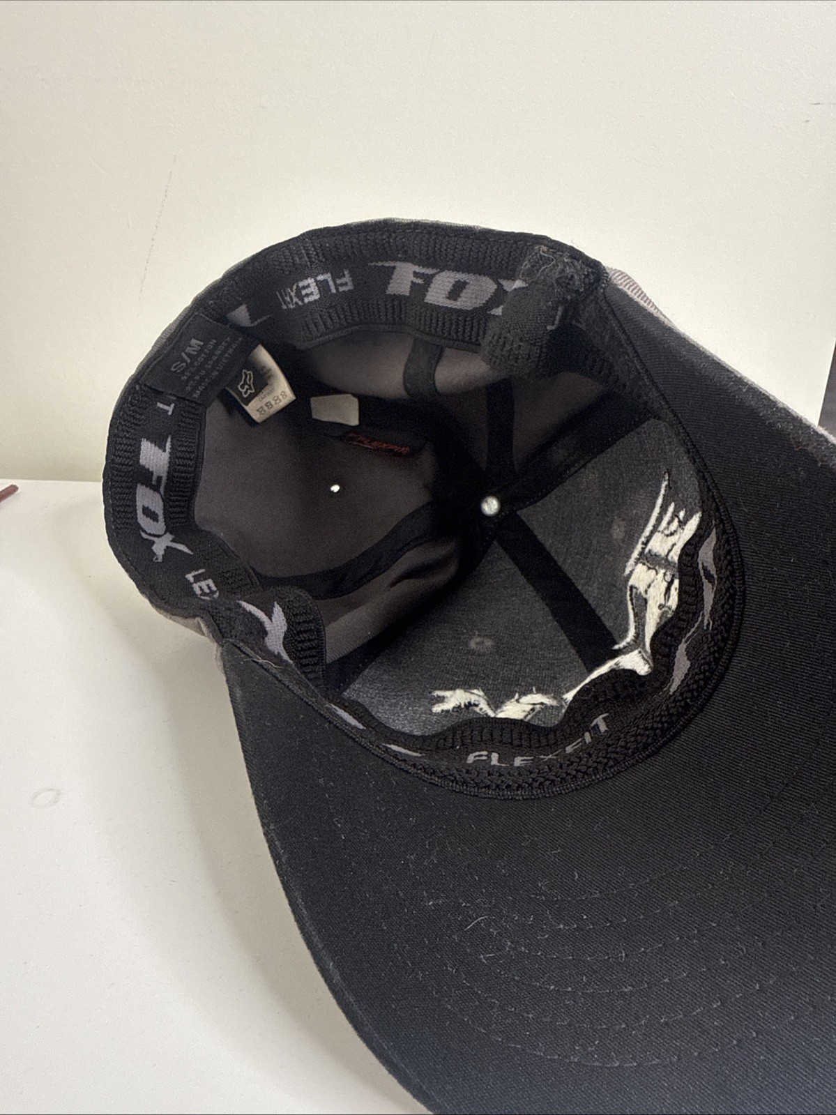Fox Racing Embroidered Logo Cap Fitted Retro Beige Small Medium Men’s Fitted image 5