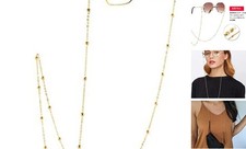 Glasses Chain, Eyeglass Strap For Women Sunglasses - 14K Gold Gold Satellite