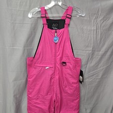 NEW Arctic Quest Kids Large 14-16 Insulated Snow Bib Pants Overalls Pink AQ