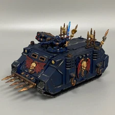 1 Nuit Lords Rhinocéros Tank Transport Peint Warhammer 40K Véhicule Forge World